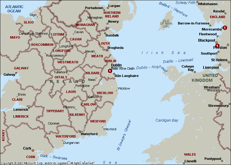 COZY Mailing List Member Distribution - Ireland